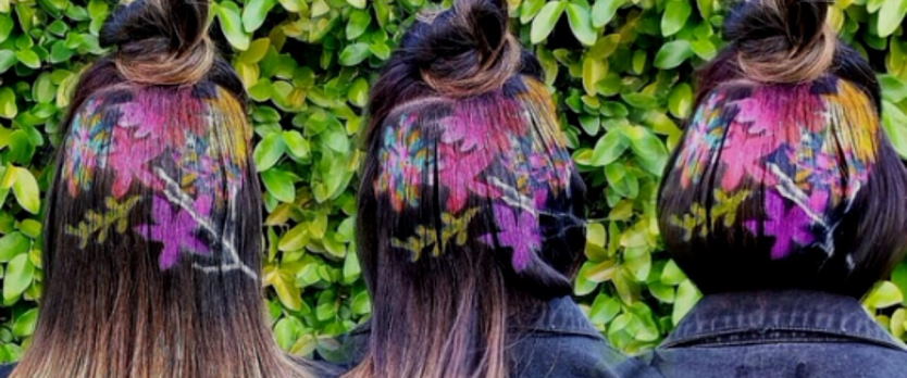 graffiti-inspired designs to style hair